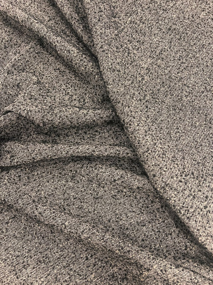 ZOE 030 double face salt-and-pepper tweed wool