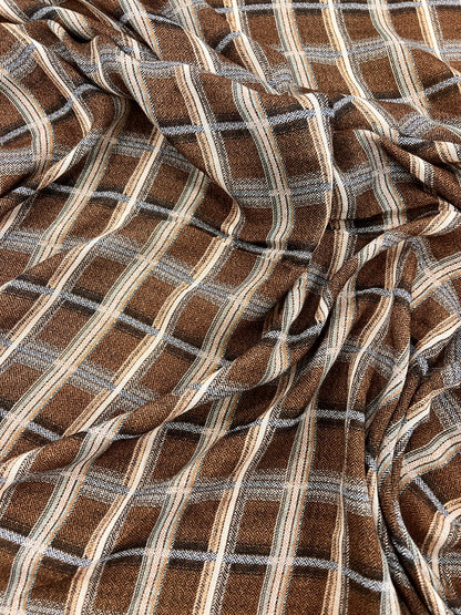 ZOE 031 autumnal check viscose voile