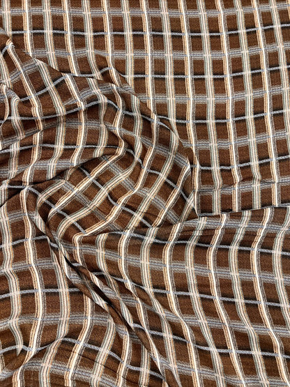 ZOE 031 autumnal check viscose voile
