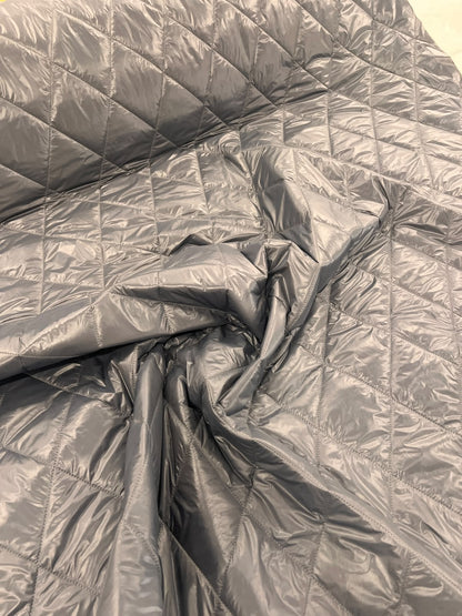 ZOE 038 grey diamond double face quilted