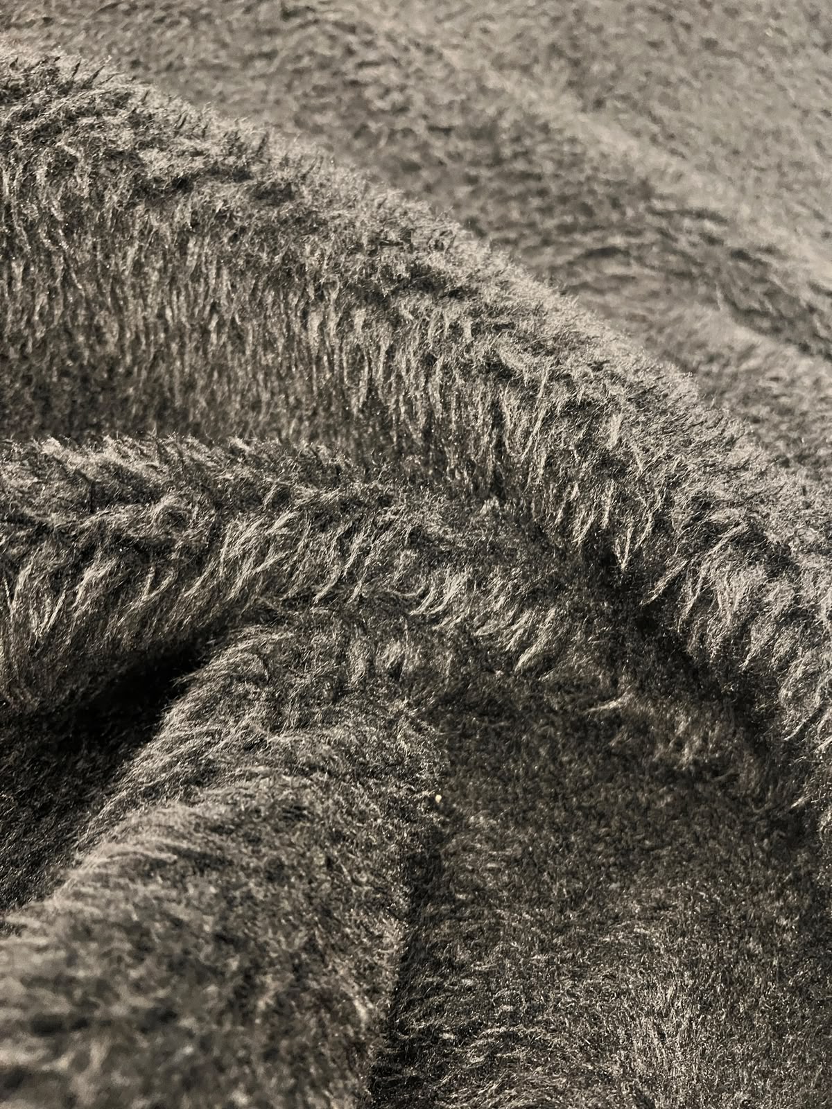 ZOE 039 fake fur hairy woolen coat fabric