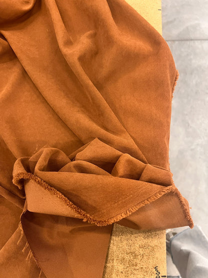 ZOE 043 cognac cotton-blend twill