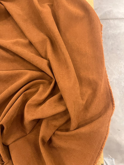 ZOE 043 cognac cotton-blend twill