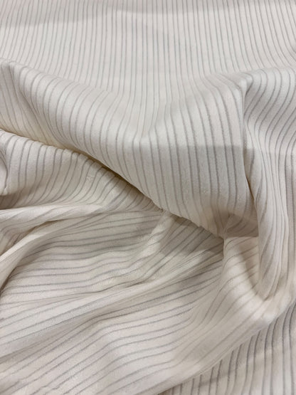 ZOE 048 striped rib-knit velour