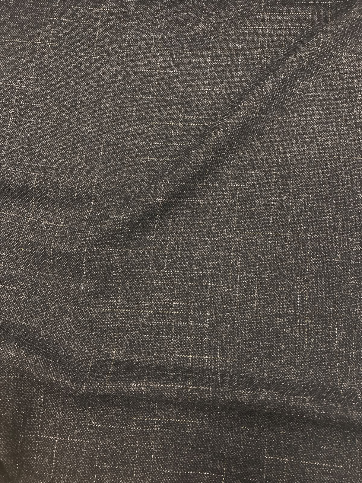 ZOE 049 charcoal windowpane woolen 100%