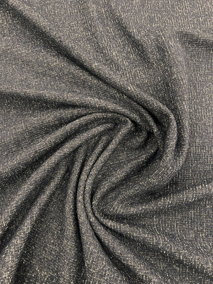 ZOE 050 indigo salt and pepper tweed wool blended