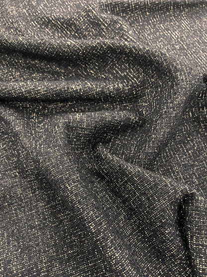 ZOE 050 indigo salt and pepper tweed wool blended