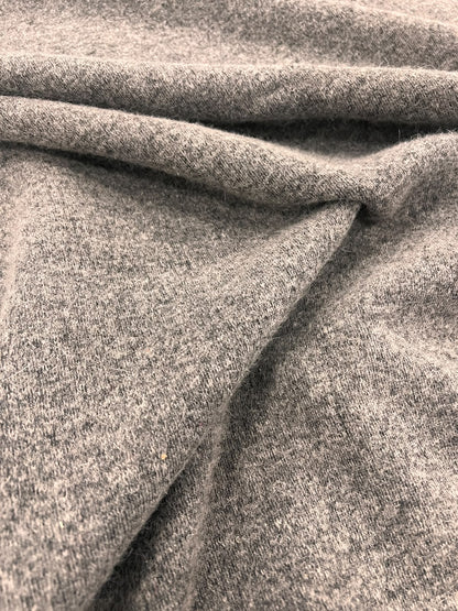ZOE 051 double face grey tonal boiled wool