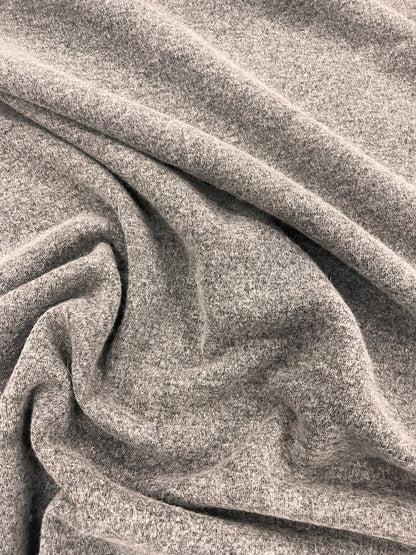 ZOE 051 double face grey tonal boiled wool