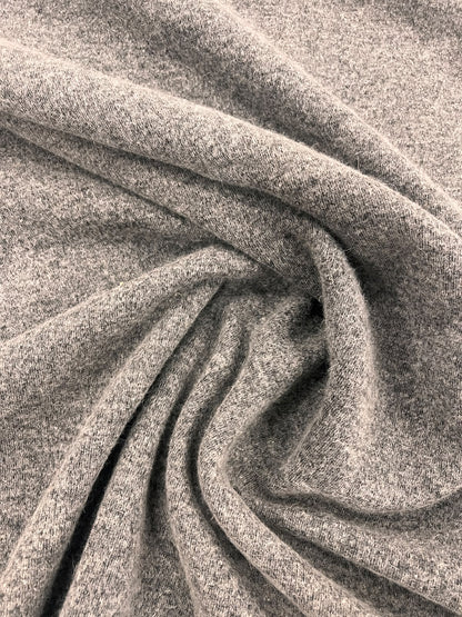 ZOE 051 double face grey tonal boiled wool