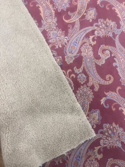 ZOE 058 double face paisley printed bambi beige