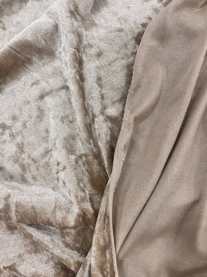 ZOE 060 beige crushed shiny velvet