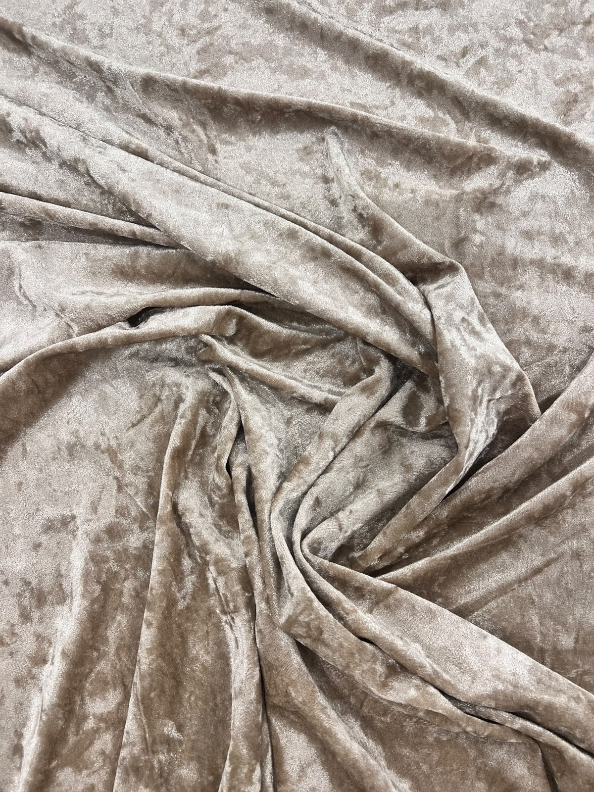 ZOE 060 beige crushed shiny velvet