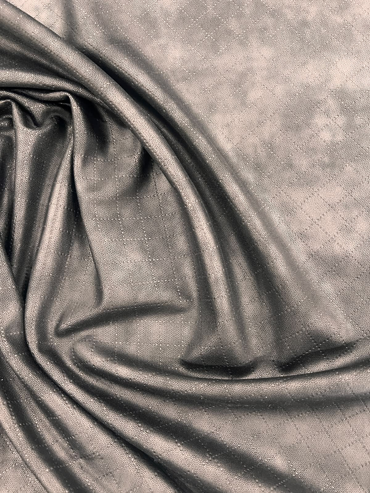ZOE 064 textured black faux leather