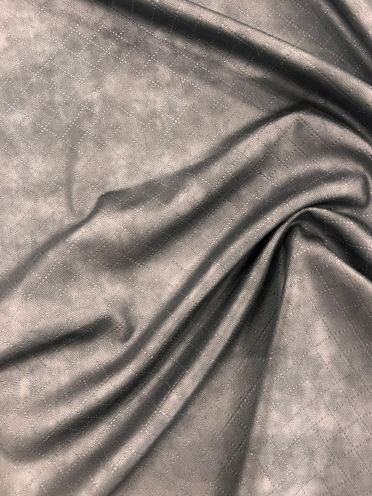 ZOE 064 textured black faux leather