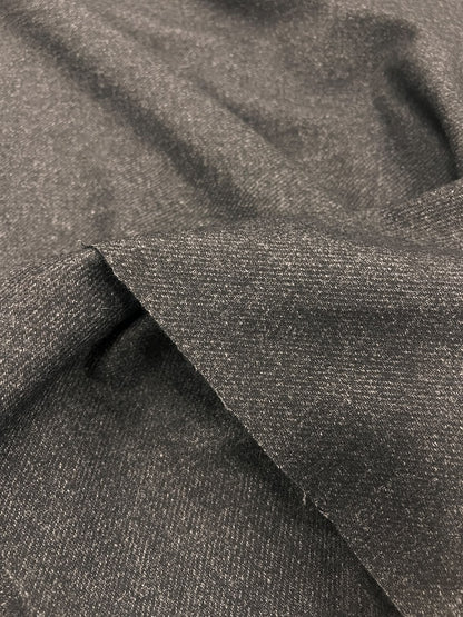 ZOE 067 black melange wool blended suiting
