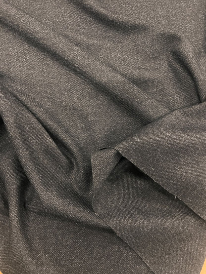 ZOE 067 black melange wool blended suiting