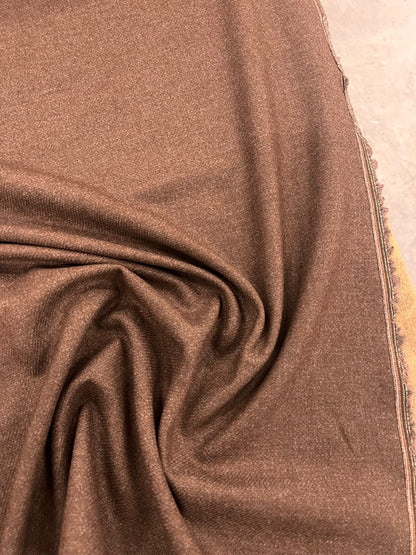 ZOE 068 chestnut brown melange wool blended suiting