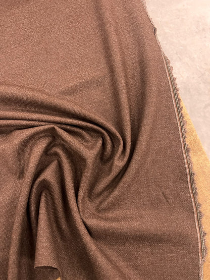 ZOE 068 chestnut brown melange wool blended suiting