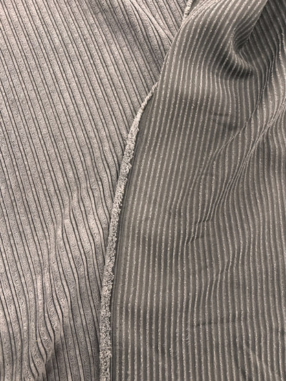 ZOE 078 grey curduroy vertical ribbed