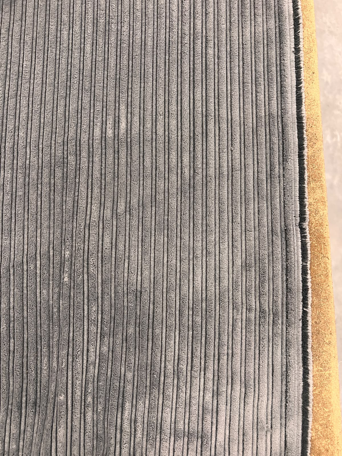 ZOE 078 grey curduroy vertical ribbed