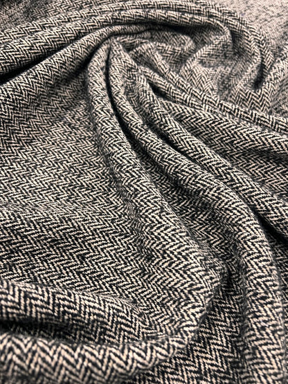 ZOE 081 brown&beige melange herringbone tweed