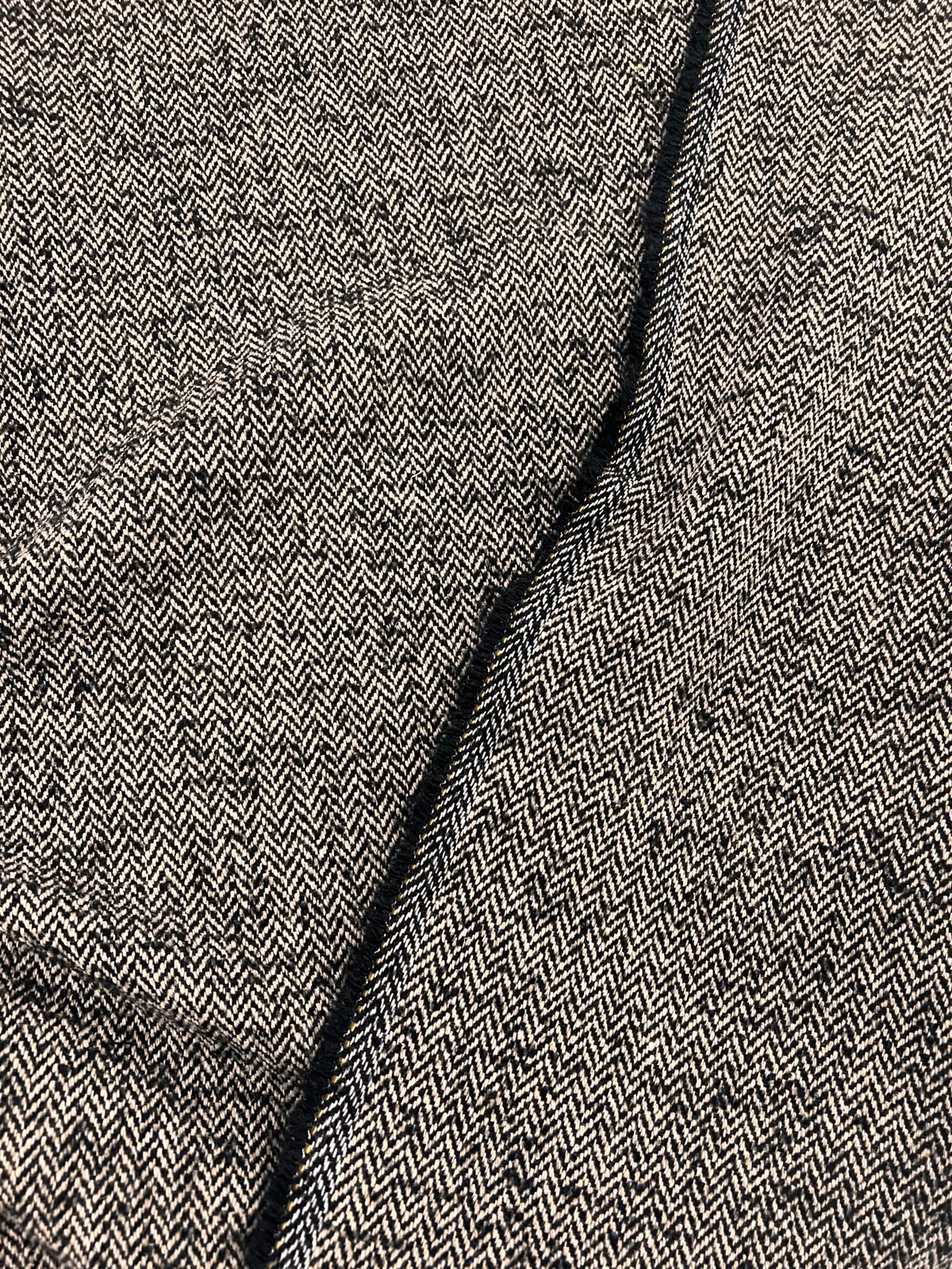 ZOE 081 brown&beige melange herringbone tweed