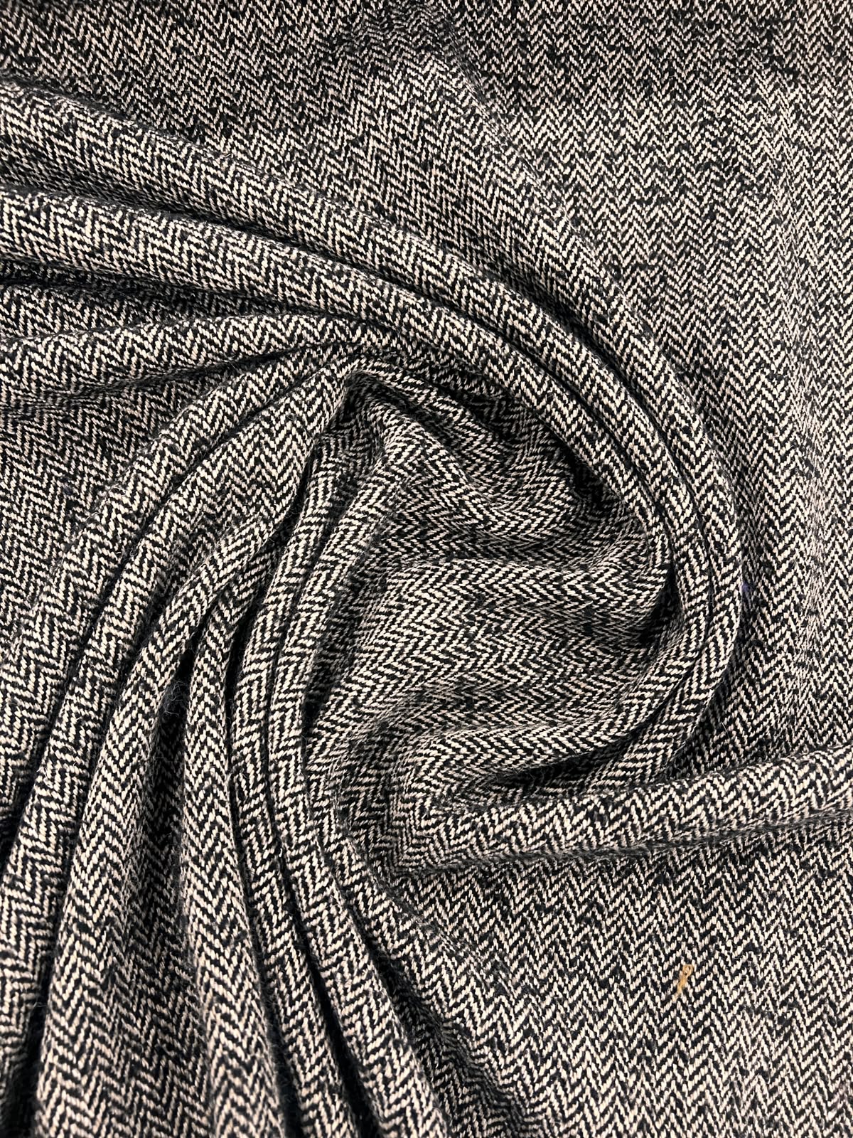 ZOE 081 brown&beige melange herringbone tweed