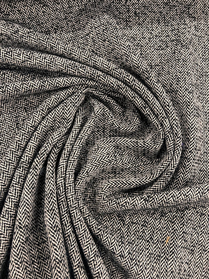 ZOE 081 brown&beige melange herringbone tweed