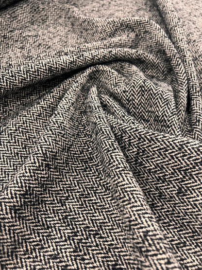 ZOE 081 brown&beige melange herringbone tweed