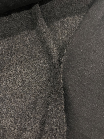 ZOE 082 luxury faux mohair black melange
