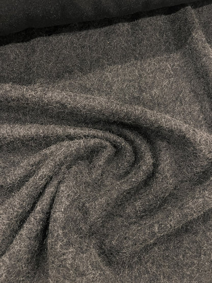 ZOE 082 luxury faux mohair black melange