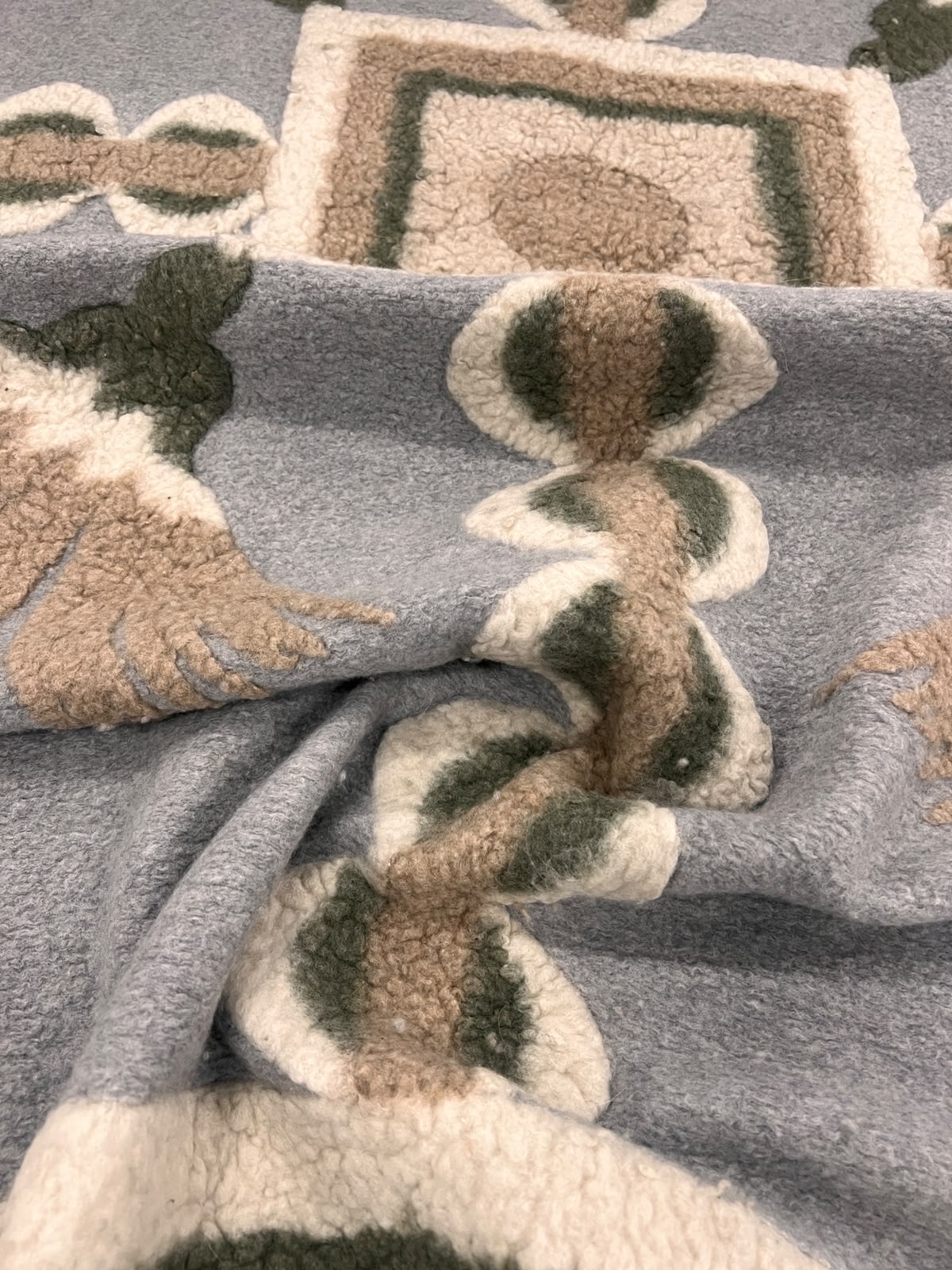 ZOE-083 light blue fantasy heavyweight boiled wool