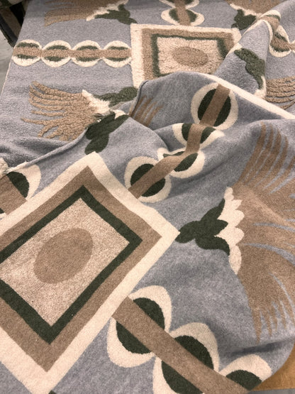 ZOE-083 light blue fantasy heavyweight boiled wool