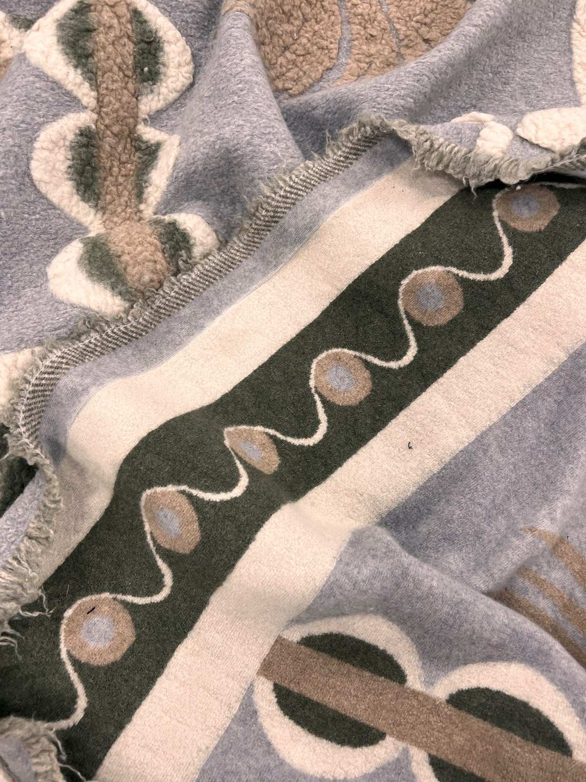 ZOE-083 light blue fantasy heavyweight boiled wool