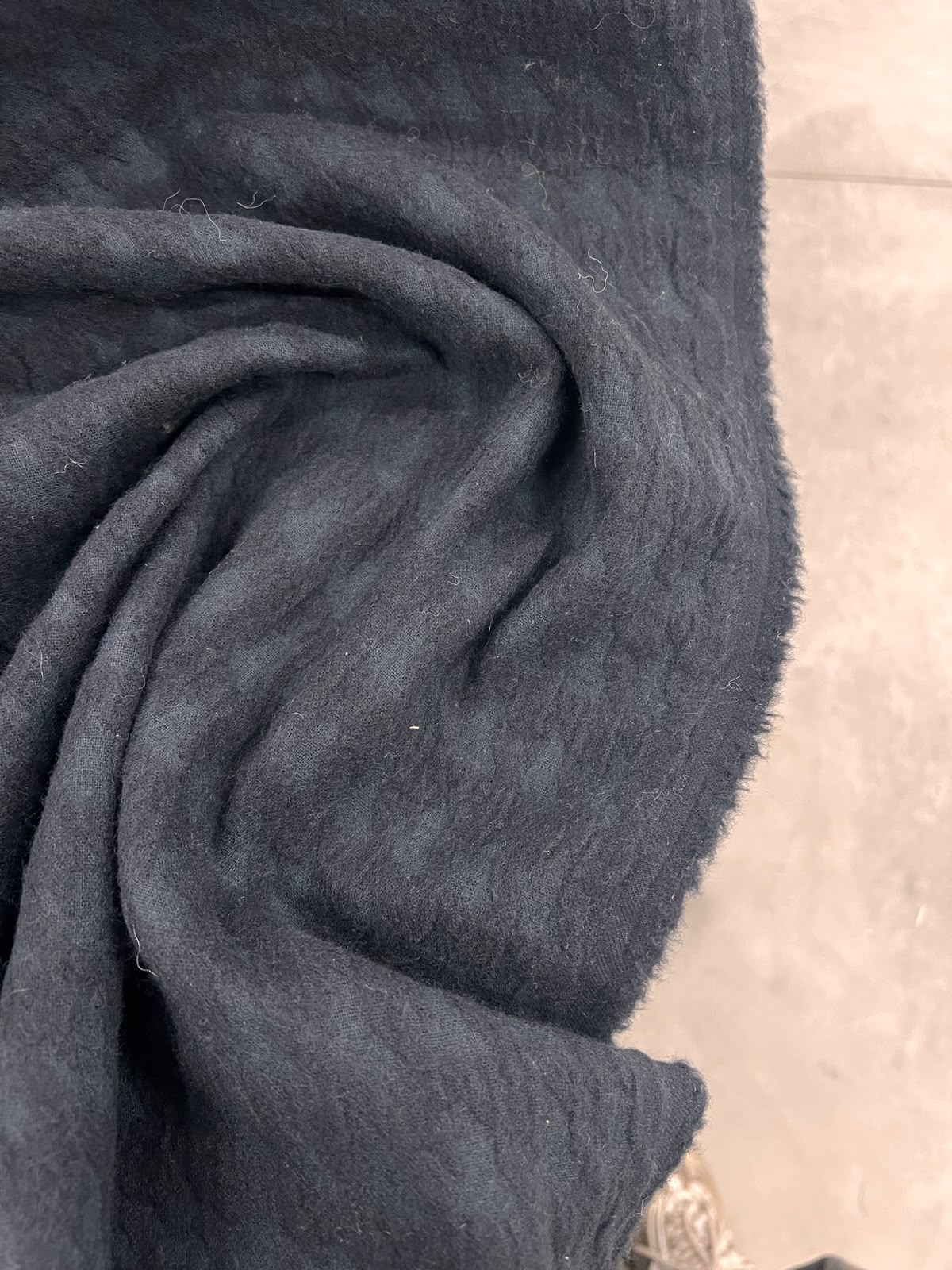 ZOE 084 navy houndstooth designed wool 100%