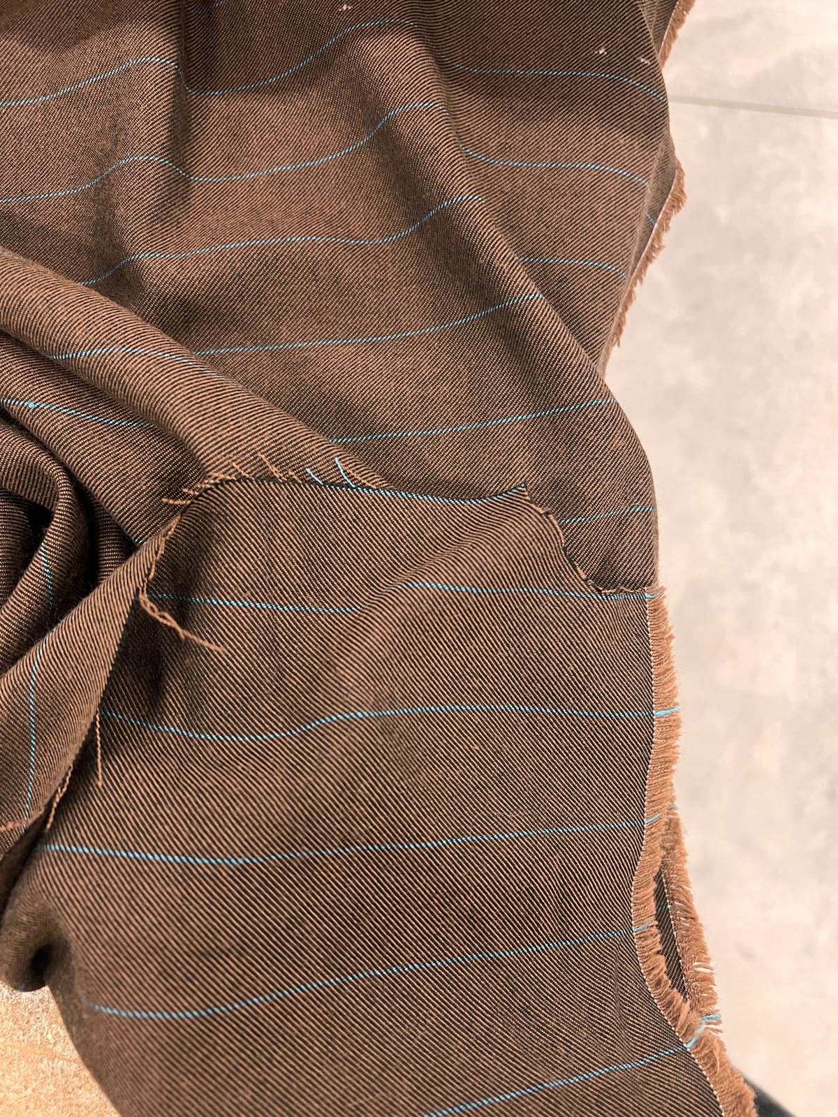 ZOE 085 pinstripe twill suiting fabric