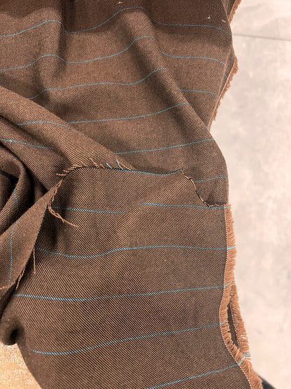 ZOE 085 pinstripe twill suiting fabric