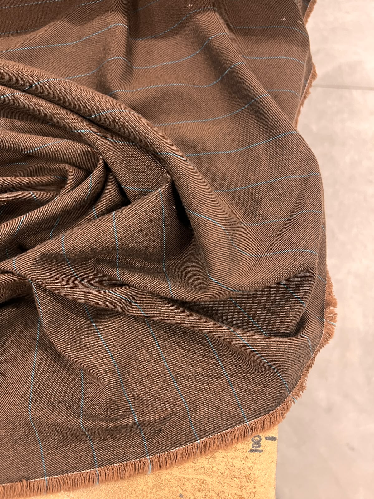 ZOE 085 pinstripe twill suiting fabric