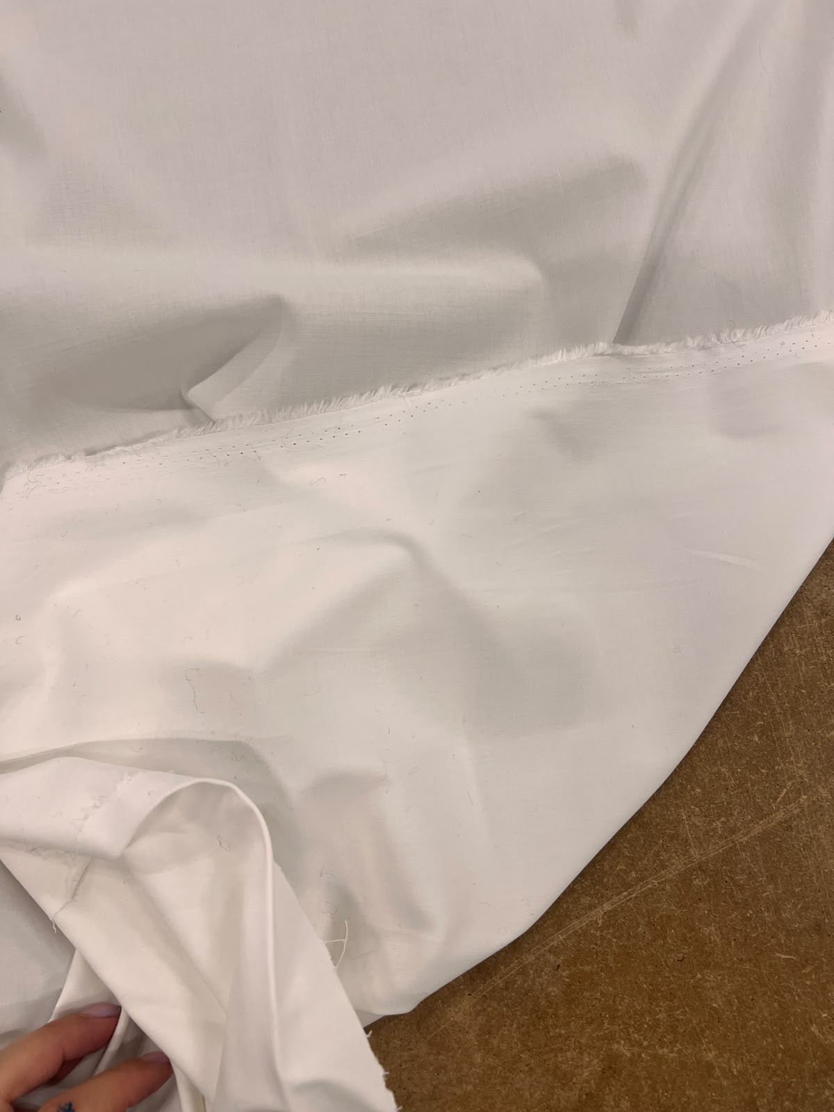 ZOE 088 ecru breatheable stretch cotton poplin