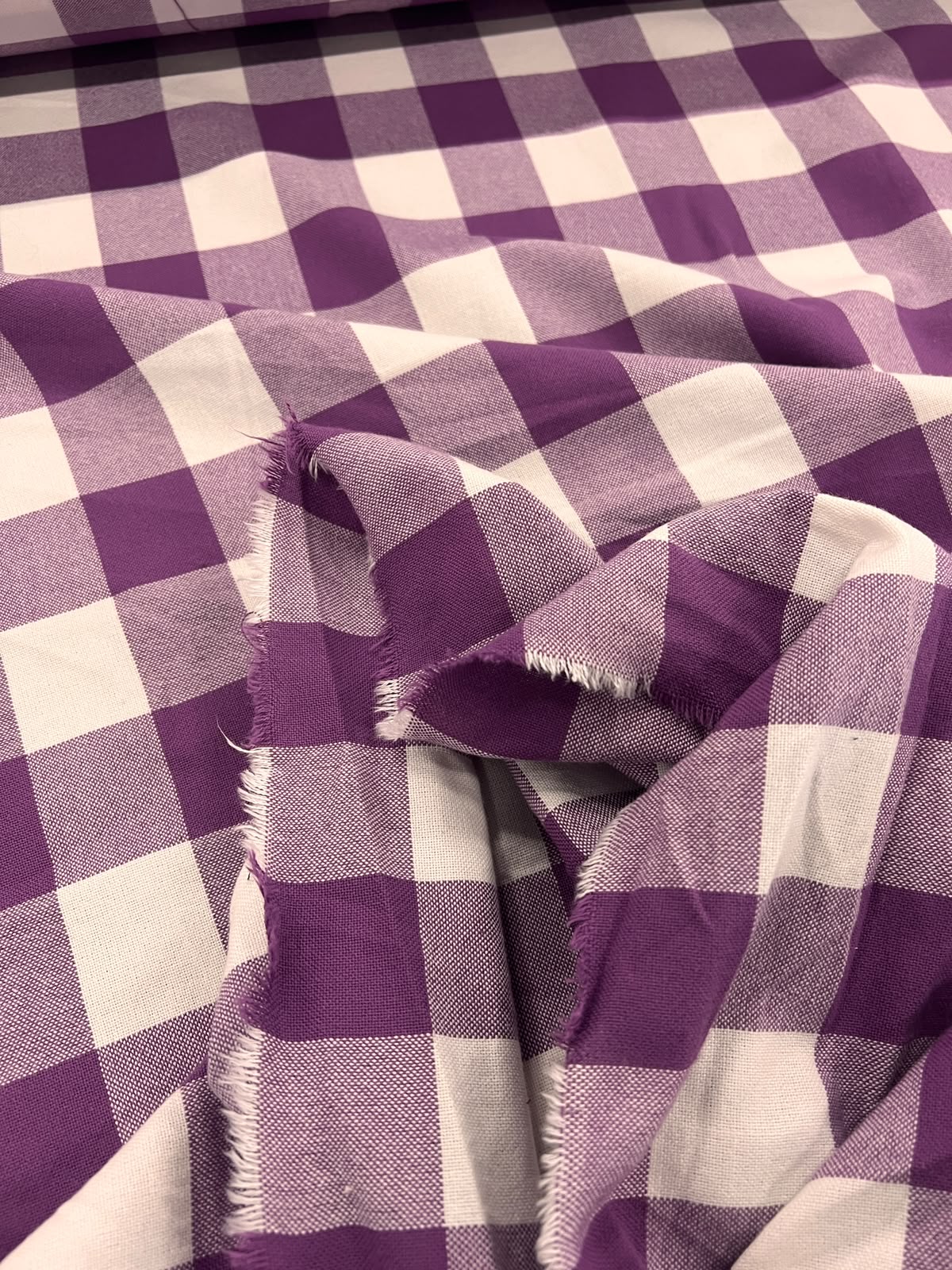 ZOE 096  purple buffalo gingham check