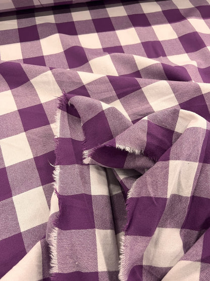 ZOE 096  purple buffalo gingham check