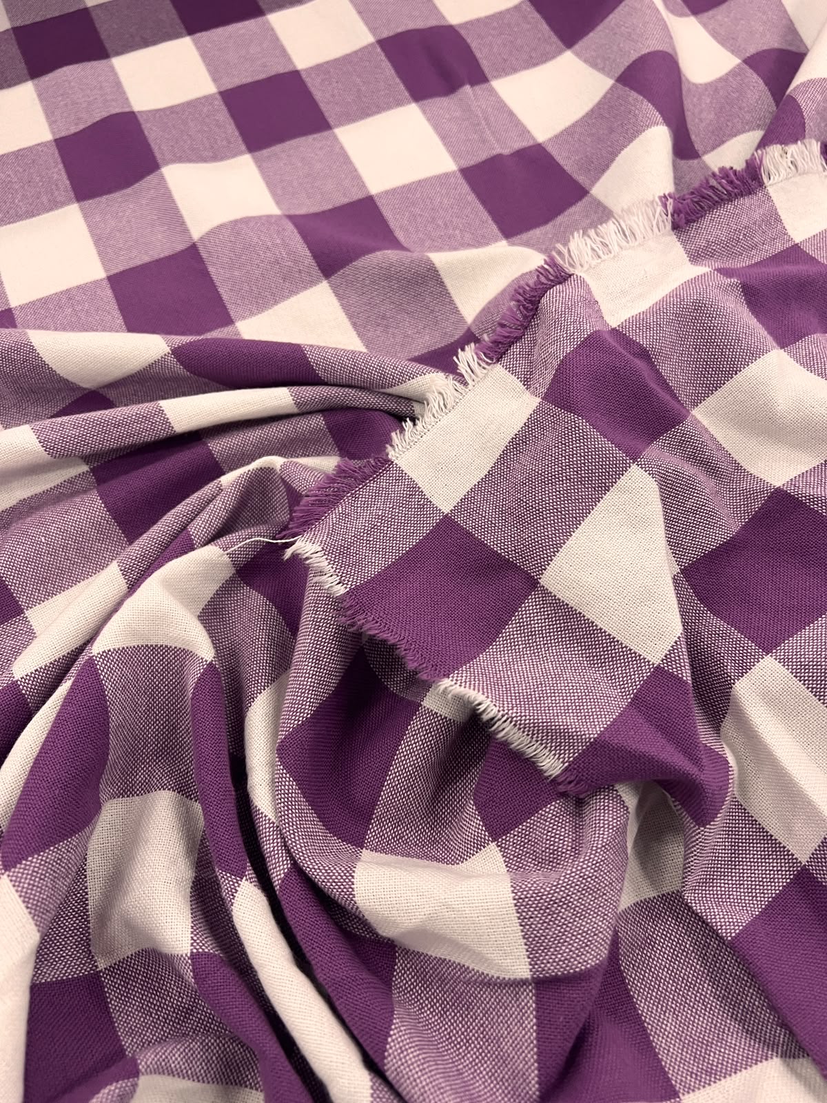 ZOE 096  purple buffalo gingham check