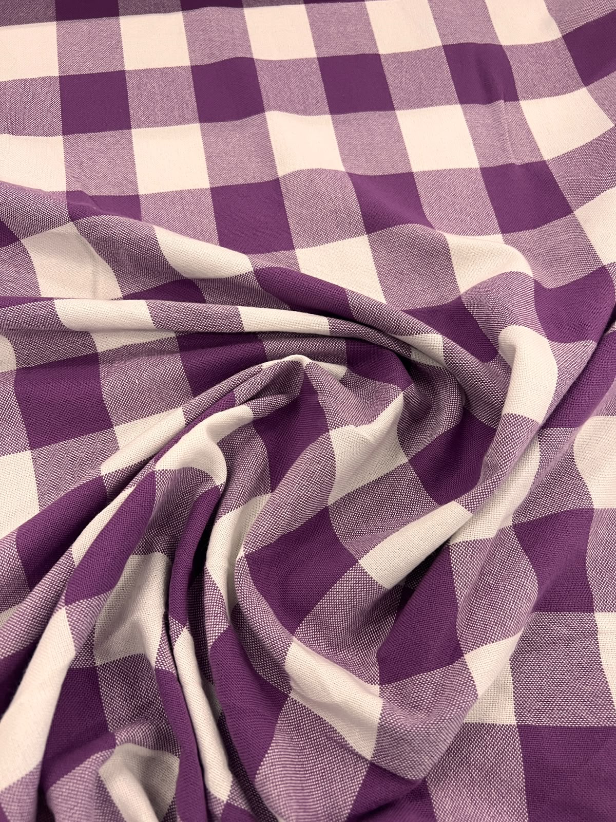 ZOE 096  purple buffalo gingham check