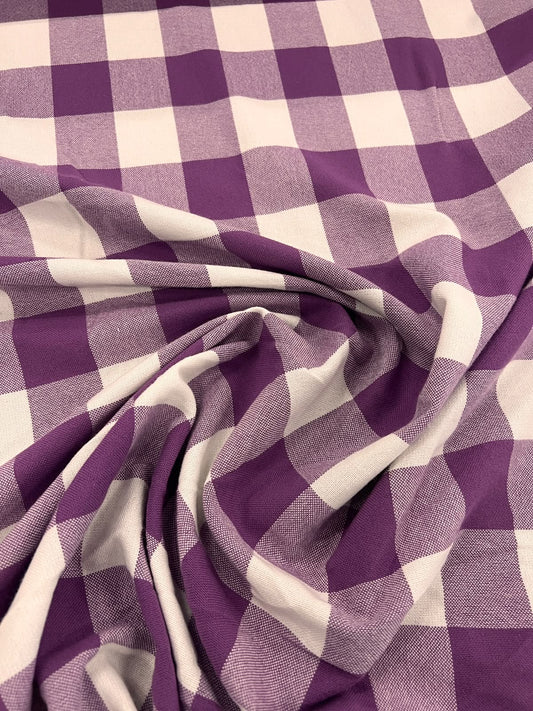 ZOE 096  purple buffalo gingham check
