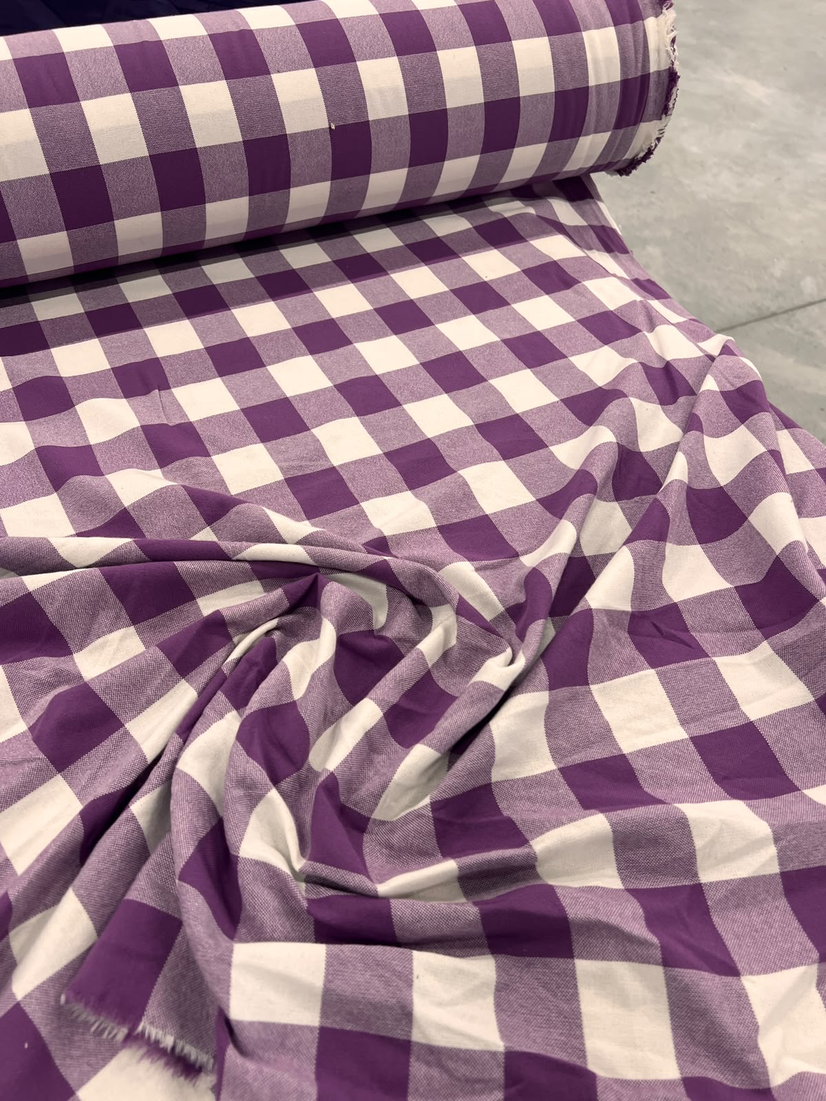 ZOE 096  purple buffalo gingham check