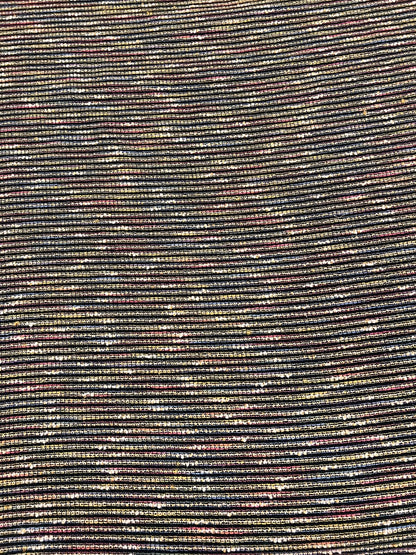 ZOE 098 multi color striped boucle tweed