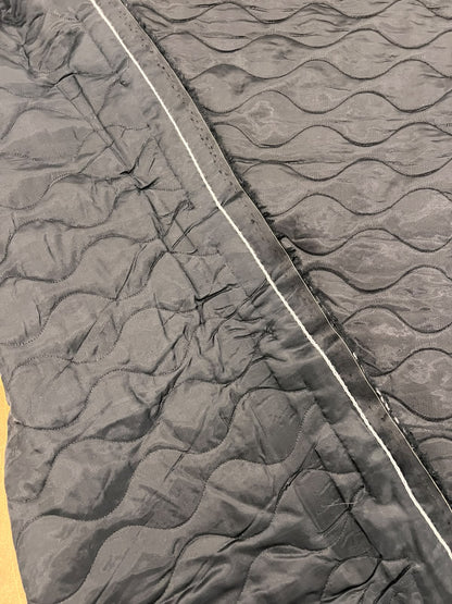 OLAF 008 deep black onion pattern quilted puffer