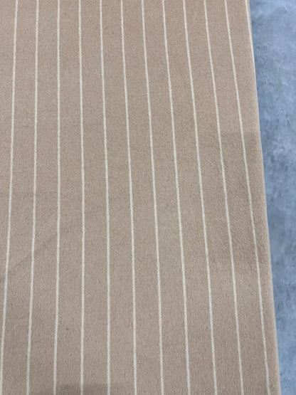 OLAF 010 beige&ecru stripe wool