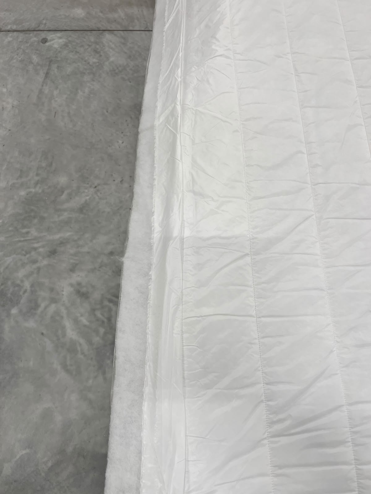 OLAF 012 snow white quilted puffer